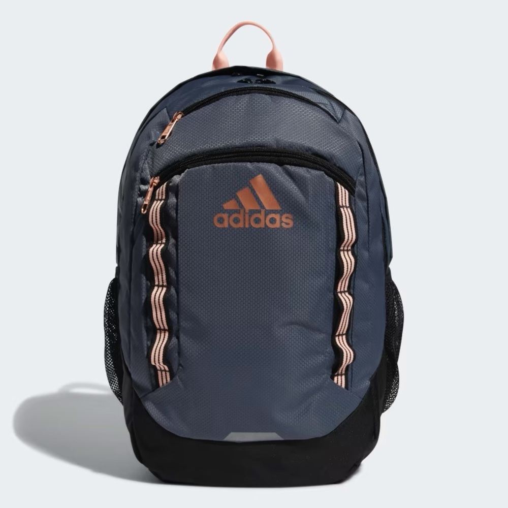 Adidas Backpack, Onix Grey/Rose Gold - NEW